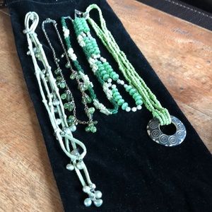 5-pack Lime Green Necklaces